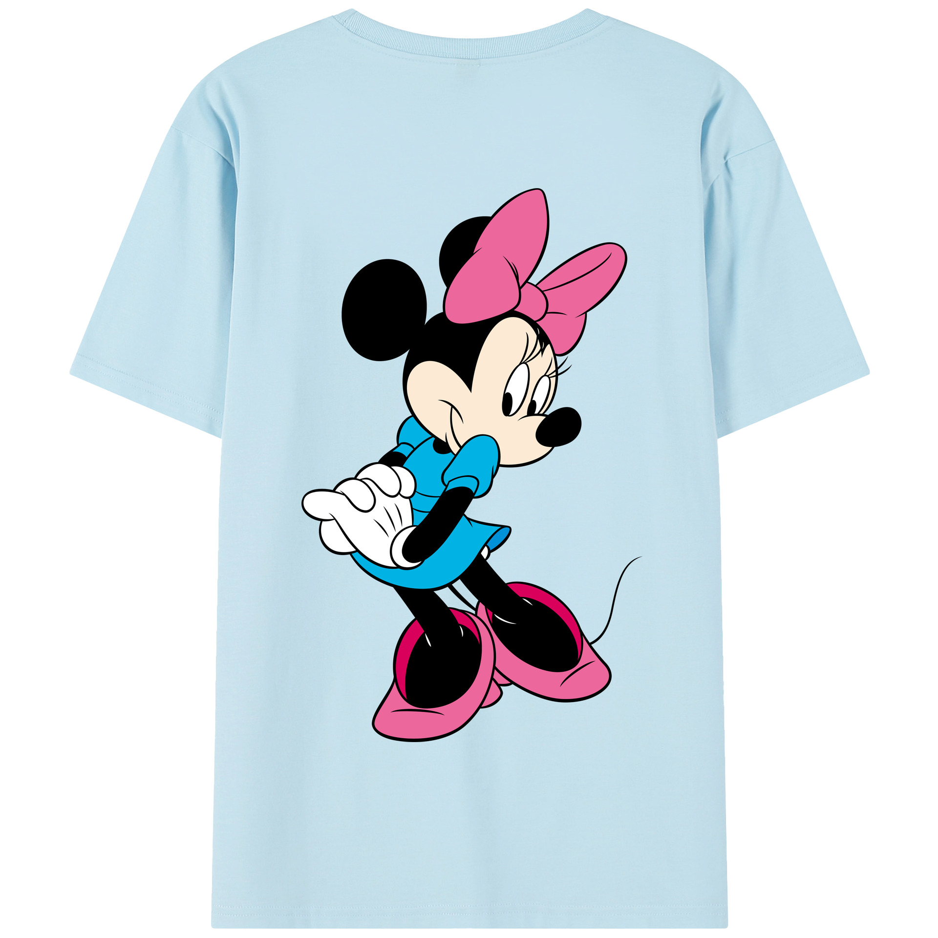（画像用） ミッキーマウス Mickey Mouse 綿100％半袖Tシャツ（背面プリント）
